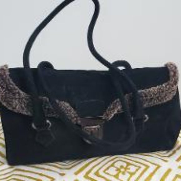 Stuart Weitzman Vintage Suede Satchel - Picture 1 of 8